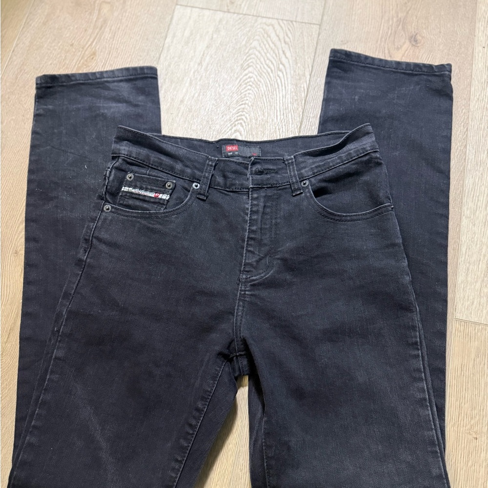 Diesel black straight Slim Jeans